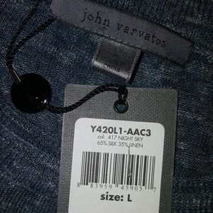 John Varvatos Silk/Linen Sweater
